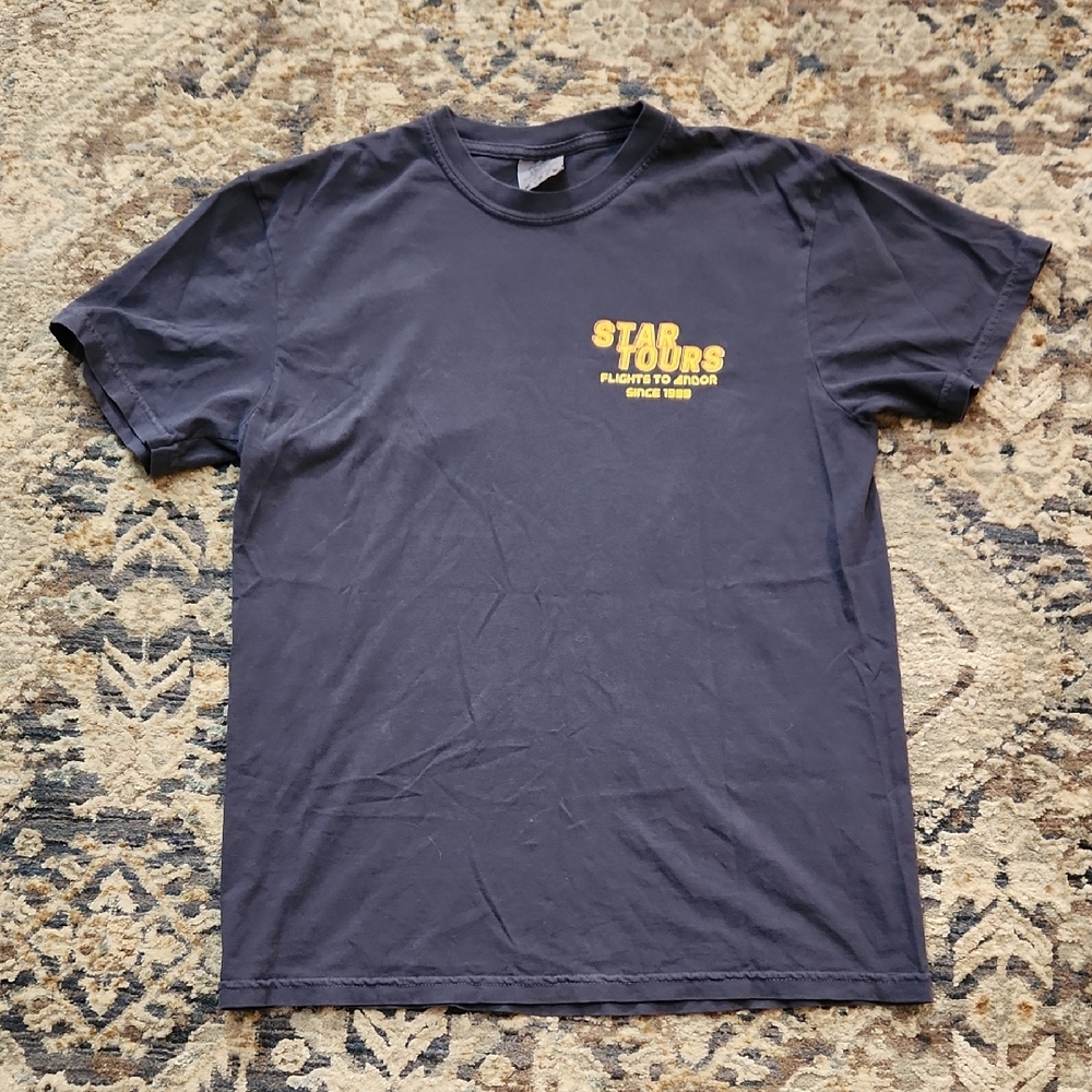 Comfort Colors Star Tours Navy Graphic Unisex Tee - Picture 2 of 6